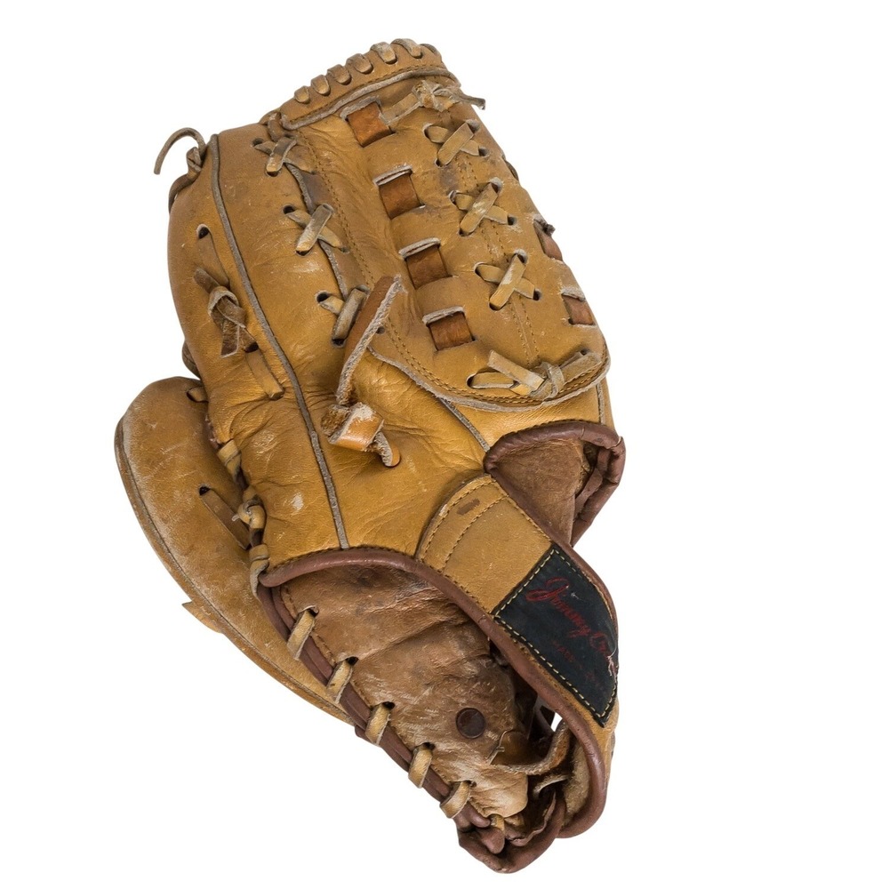 Jimmy Crane Baseball Glove Mens Large Tan 200 Major League Model Cowhide Leather